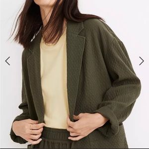 Madewell Diamond Jacquard Shaw Blazer